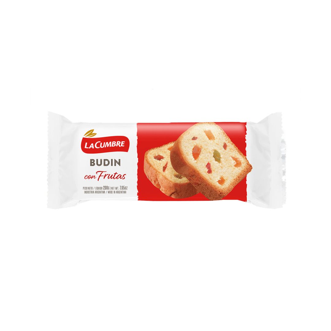 Budin clasico LA CUMBRE c/frutas x200grs (18)
