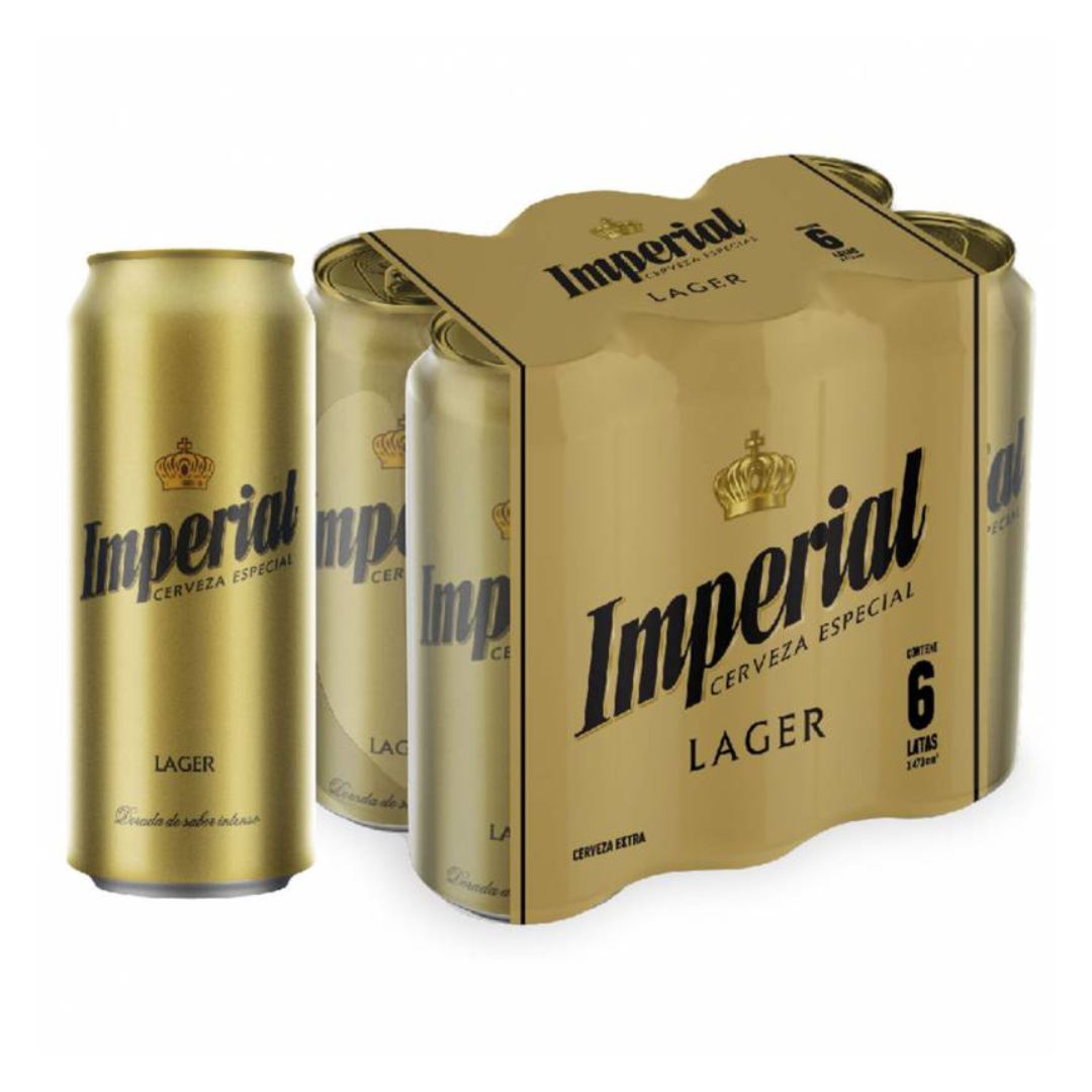 Cerveza IMPERIAL Rubia lata x710cc x6un