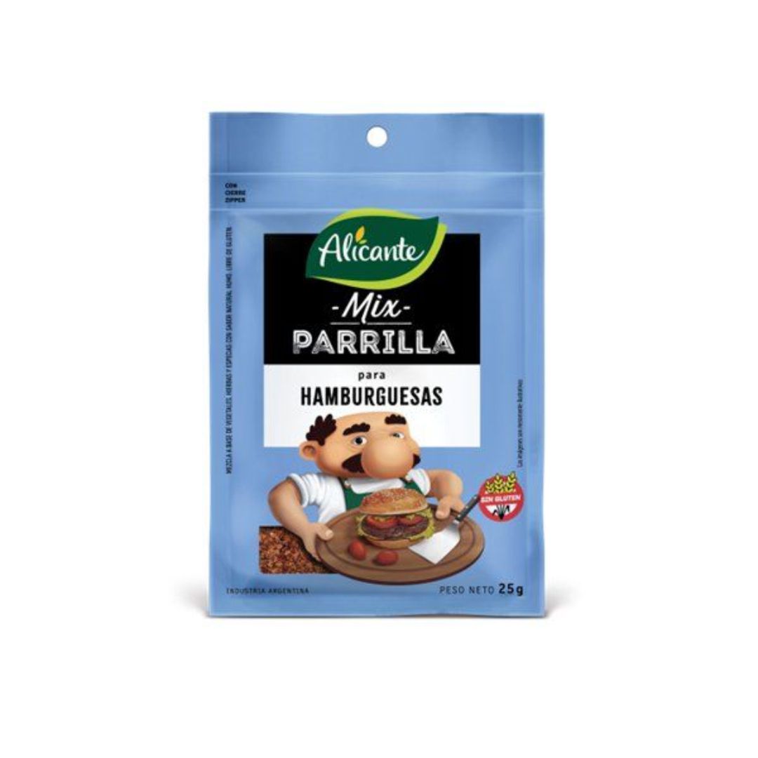 Condimento mix parrilla hamburguesas ALICANTE x25grs x1 (12)