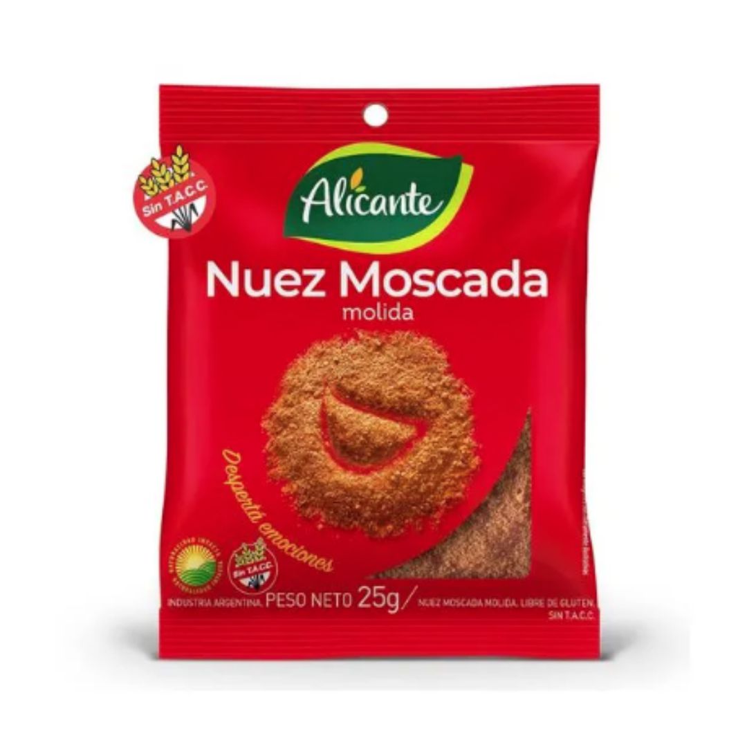 Condimento nuez moscada mol ALICANTE x25grs (12)
