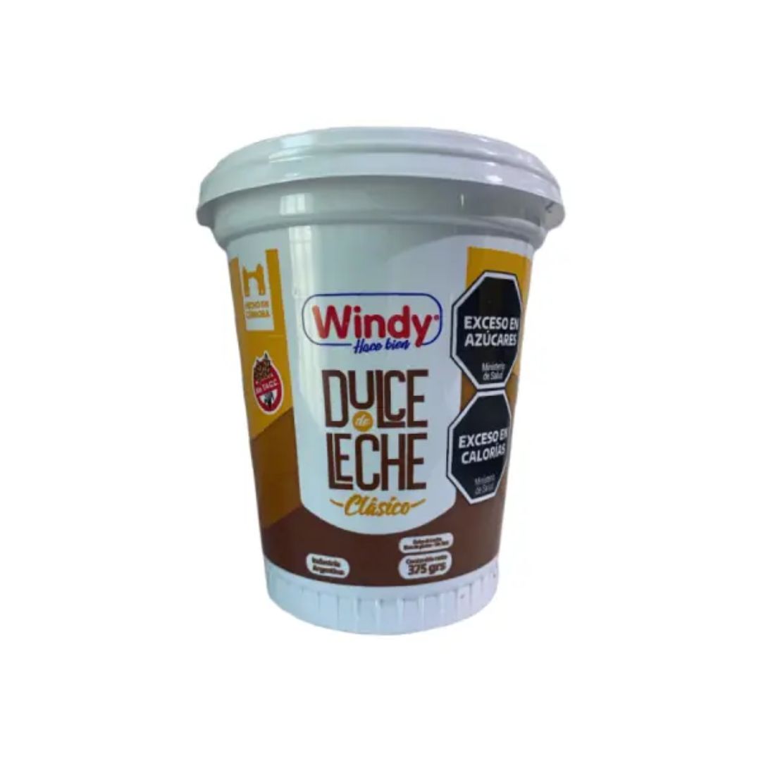 Dulce de leche WINDY x375grs (12)