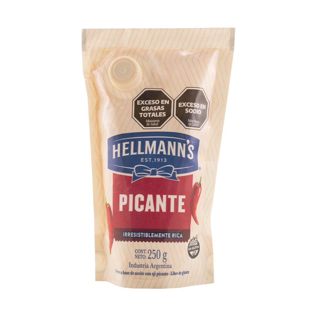 Mayonesa HELLMANS picante x250gr (24)