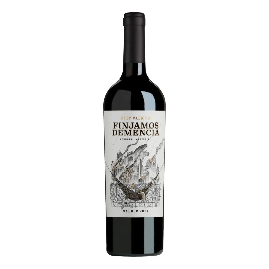 Vino FINJAMOS DEMENCIA malbec tinto x750cc (6)