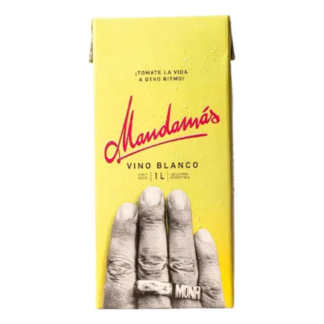 Vino MANDAMAS tetra Blanco x1lt (12)