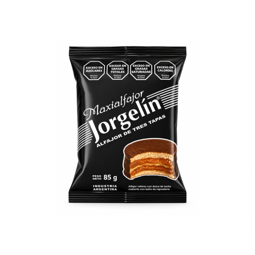 Alfajor JORGELIN triple negro x85grs (24)