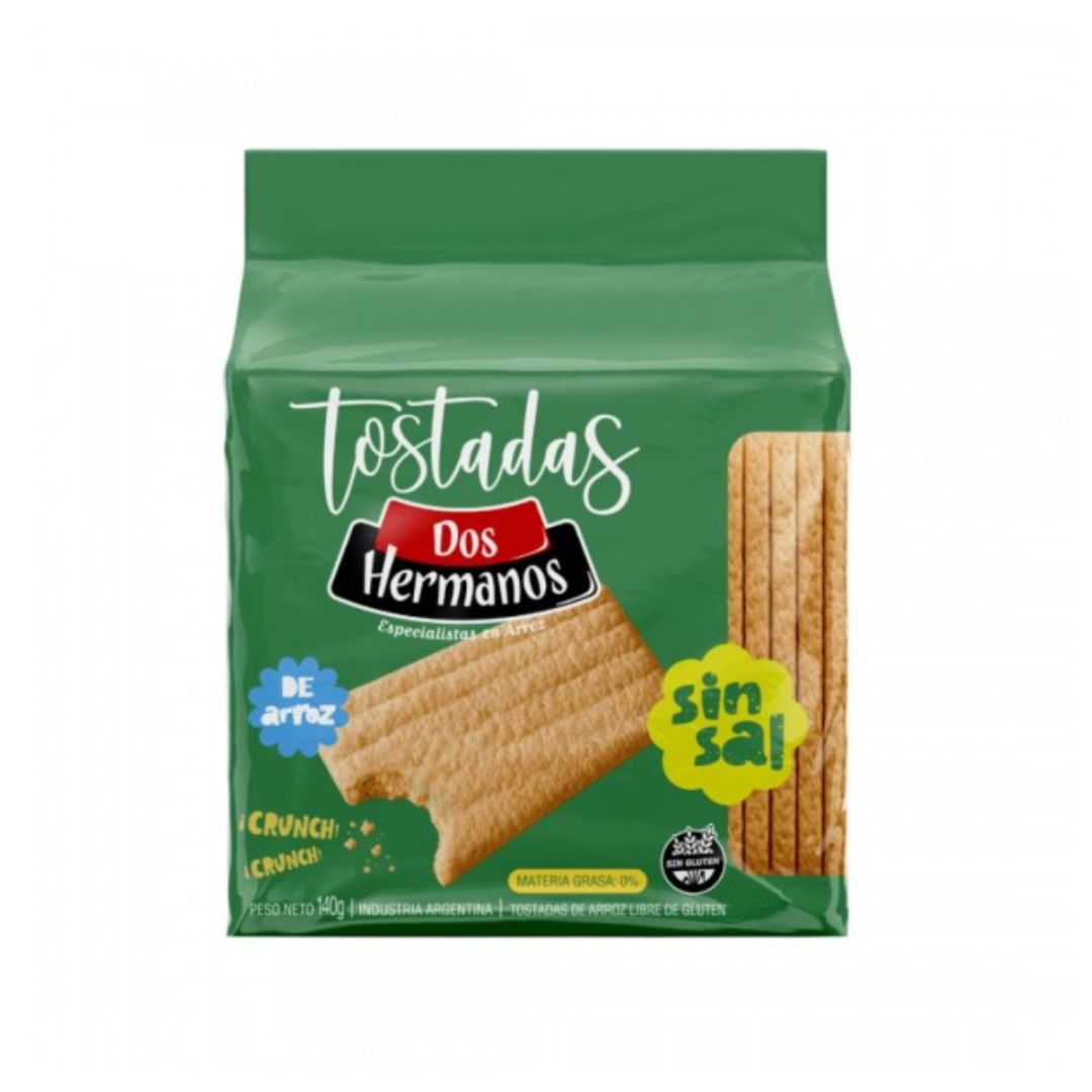 Tostadas de arroz DOS HERMANOS s/sal x140grs (18)