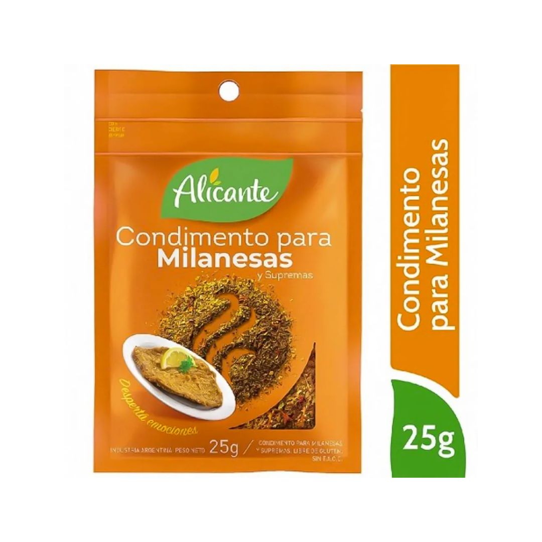 Condimento p/milanesas ALICANTE x25grs (12)
