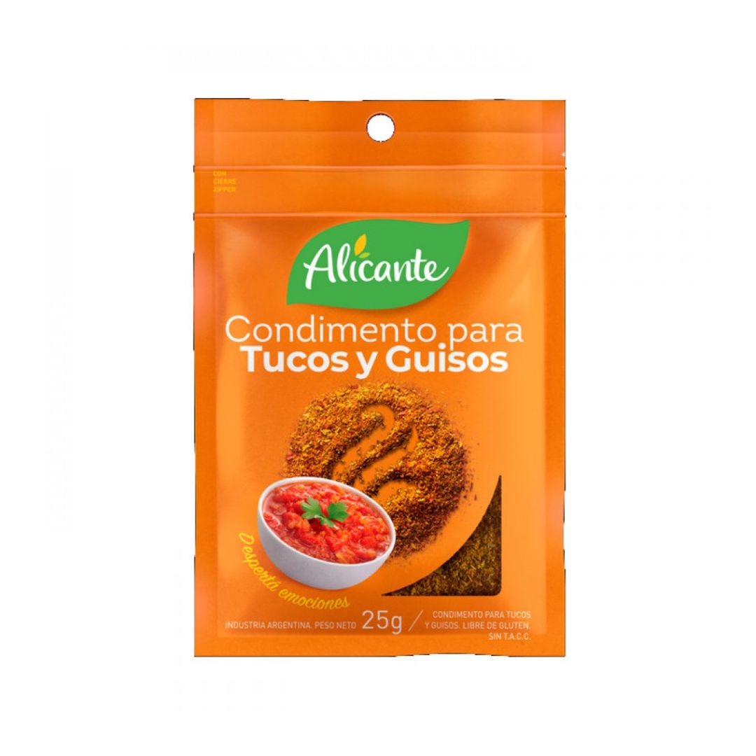 Condimento p/tuco y guiso ALICANTE x25grs (12)